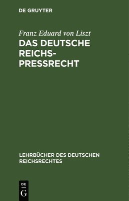 Das Deutsche Reichs-Prerecht 1