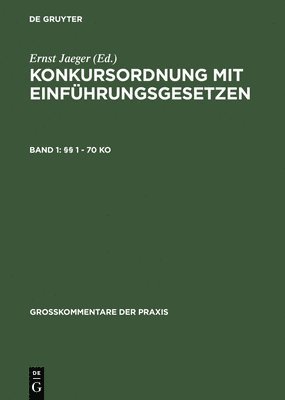 bokomslag §§ 1 - 70 Ko