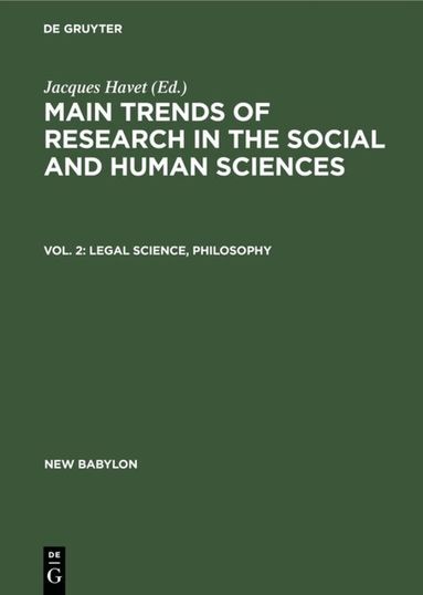 Jacques Havet - Legal science, philosophy, Inbunden