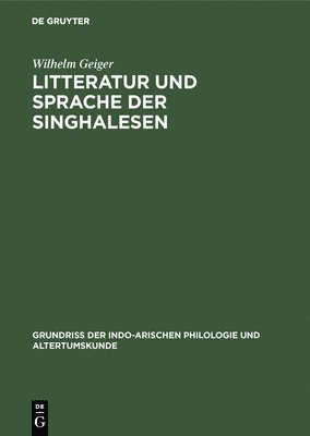 Litteratur und Sprache der Singhalesen 1