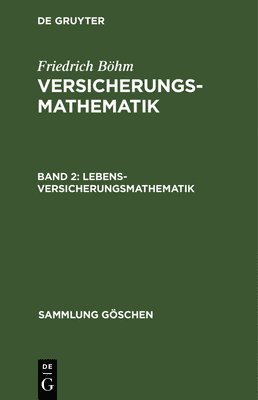 bokomslag Lebensversicherungsmathematik