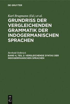 bokomslag Vergleichende Syntax der indogermanischen Sprachen