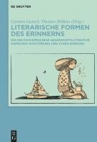 bokomslag Literarische Formen Des Erinnerns: Die Deutschsprachige Gegenwartsliteratur Zwischen Aufstörung Und Stabilisierung
