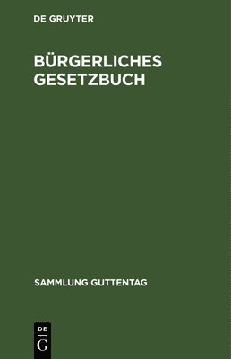 bokomslag Brgerliches Gesetzbuch