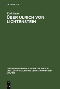 bokomslag ber Ulrich von Lichtenstein