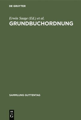 bokomslag Grundbuchordnung