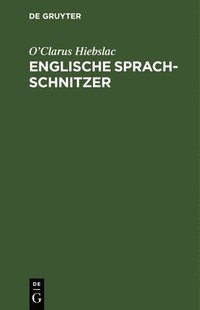bokomslag Englische Sprach-Schnitzer