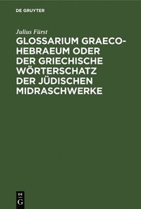 bokomslag Glossarium Graeco-Hebraeum oder der griechische Wrterschatz der jdischen Midraschwerke