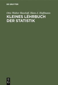 bokomslag Kleines Lehrbuch der Statistik