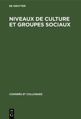 bokomslag Niveaux de culture et groupes sociaux