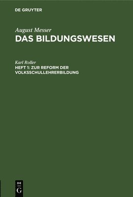 bokomslag Zur Reform Der Volksschullehrerbildung