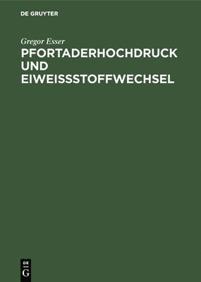 bokomslag Pfortaderhochdruck und Eiweistoffwechsel