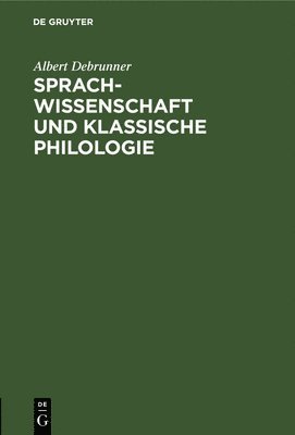 bokomslag Sprachwissenschaft Und Klassische Philologie