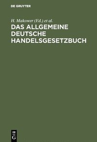 bokomslag Das allgemeine Deutsche Handelsgesetzbuch
