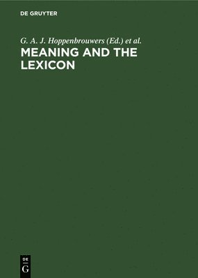 Meaning and the Lexicon 1