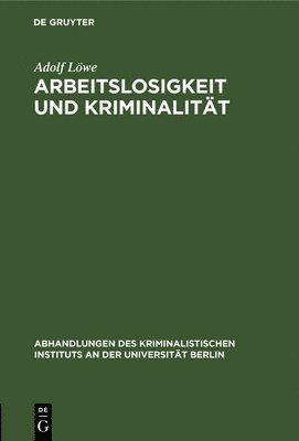 Arbeitslosigkeit und Kriminalitt 1