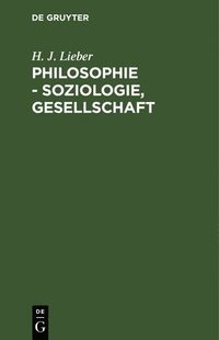 bokomslag Philosophie - Soziologie, Gesellschaft