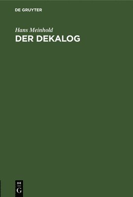 bokomslag Der Dekalog