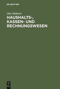 bokomslag Haushalts-, Kassen- Und Rechnungswesen