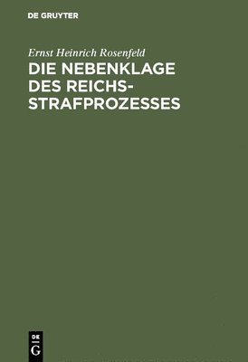 Nebenklage des Reichsstrafprozesses