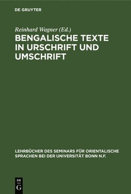 Bengalische Texte in Urschrift Und Umschrift 1