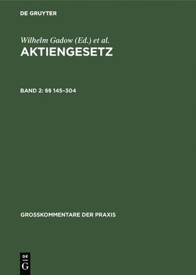 W. Carl Hans Gadow Barz, Carl Hans Barz, Robert Fischer, Ulrich Klug - §§ 145-304, Inbunden