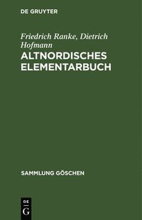 bokomslag Altnordisches Elementarbuch