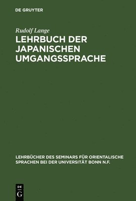 bokomslag Lehrbuch der japanischen Umgangssprache