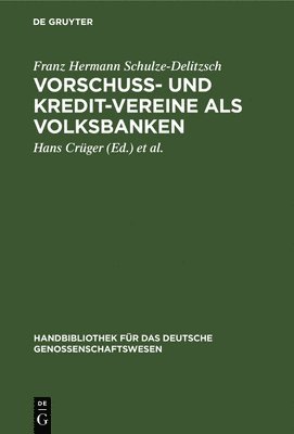 bokomslag Vorschuss- Und Kredit-Vereine ALS Volksbanken