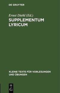 bokomslag Supplementum Lyricum