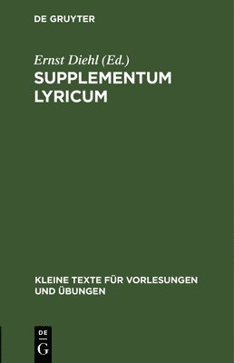 bokomslag Supplementum Lyricum