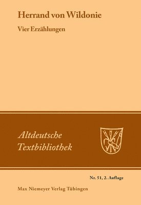Herrand Von Wildonie, Hanns Fischer, Paul Sappler - [Set Vier Erzählungen], Inbunden