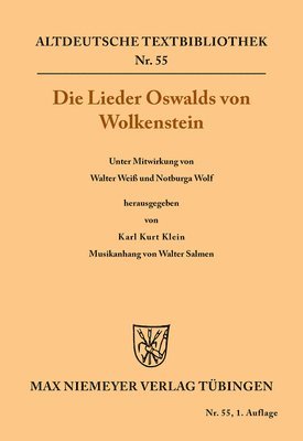 Die Lieder Oswalds von Wolkenstein 1
