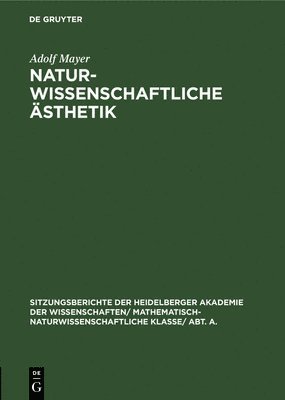 bokomslag Naturwissenschaftliche sthetik