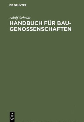 Handbuch fr Baugenossenschaften 1