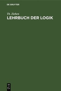 bokomslag Lehrbuch Der Logik