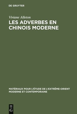 Les adverbes en chinois moderne