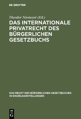 internationale Privatrecht des Bürgerlichen Gesetzbuchs 1