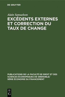 bokomslag Excdents externes et correction du taux de change