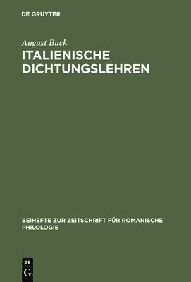 Italienische Dichtungslehren 1