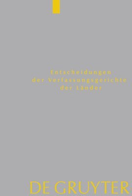 bokomslag Baden-Württemberg, Berlin, Brandenburg, Bremen, Hamburg, Hessen, Mecklenburg-Vorpommern, Niedersachsen, Saarland, Sachsen, Sachsen-Anhalt, Schleswig-H