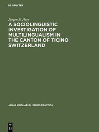 bokomslag A sociolinguistic investigation of multilingualism in the Canton of Ticino Switzerland