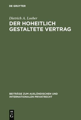 bokomslag hoheitlich gestaltete Vertrag