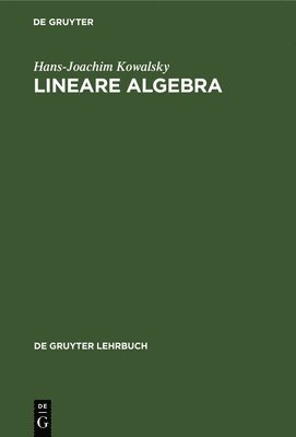 bokomslag Lineare Algebra