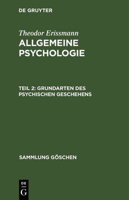 bokomslag Grundarten des psychischen Geschehens