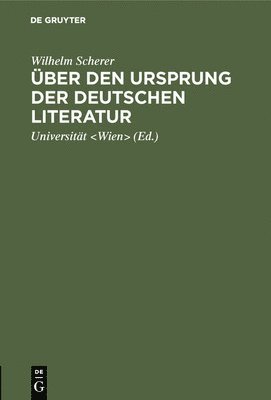 ber den Ursprung der deutschen Literatur 1