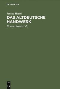 bokomslag Das Altdeutsche Handwerk