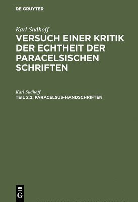 bokomslag Paracelsus-Handschriften