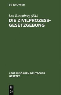 bokomslag Die Zivilprozessgesetzgebung