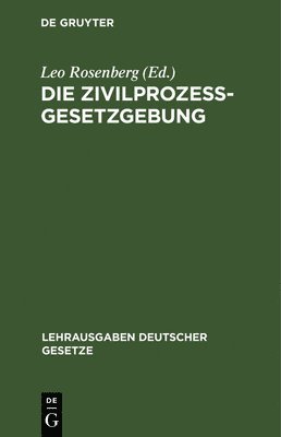 bokomslag Die Zivilprozessgesetzgebung